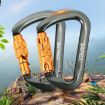 XINDA XD-8128 Outdoor Rock Climbing Carabiner - Automatic-Gray - 9