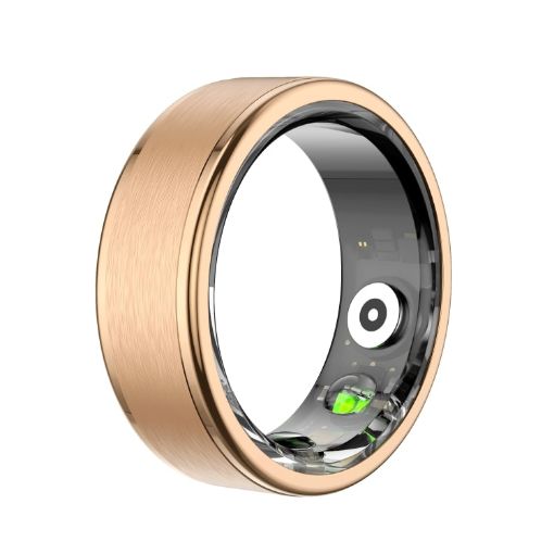 R03 SIZE 7 Smart Ring - Heart Rate/Blood Oxygen/Sleep - Gold - 1