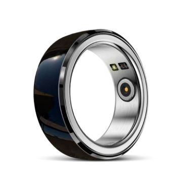 R8 SIZE 16 Smart Ring - Heart Rate/Blood Oxygen/Sleep - Black - 1