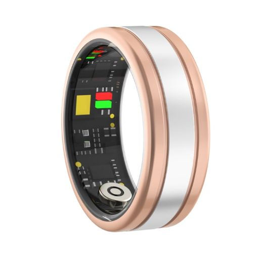 R18 SIZE 9 Smart Ring - Heart Rate/Blood Oxygen/Sleep - Gold - 1