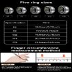 R18 SIZE 9 Smart Ring - Heart Rate/Blood Oxygen/Sleep - Black - 6