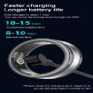 R18 SIZE 8 Smart Ring - Heart Rate/Blood Oxygen/Sleep - Black - 9