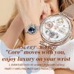 NX17 Pro Smart Watch - 1.19" AMOLED Screen, Silicone Strap - Gold - 4
