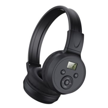 F4 Digital Display FM Radio Headphone - Charging Version - 1