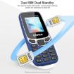 UNIWA E1805 1.77" SC6531E Dual SIM GSM Bluetooth Torch FM MP3 MP4 Blue - 8