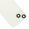 iPhone 15 Plus Glass Battery Back Cover with Flash Bracket - Yellow - 4