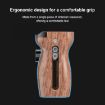 PULUZ Universal Slide Quick Release Wooden Handle for Camera Cage Stabilizer - 6