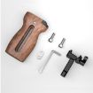 PULUZ Universal Slide Quick Release Wooden Handle for Camera Cage Stabilizer - 9