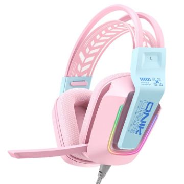 ONIKUMA X13 RGB Gaming Headset with Microphone - Pink - 1