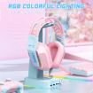 ONIKUMA X13 RGB Gaming Headset with Microphone - Pink - 4