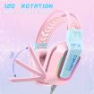 ONIKUMA X13 RGB Gaming Headset with Microphone - Pink - 5