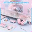 ONIKUMA X13 RGB Gaming Headset with Microphone - Pink - 6