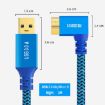 USB 3.0 A to Micro B 3.0 Cable, 1m Length (Blue) - 2