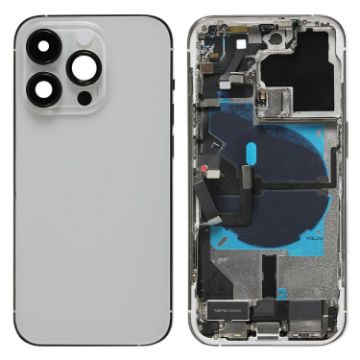 iPhone 14 Pro Battery Back Cover Assembly - CE EU Version Silver - 1