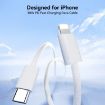 JOYROOM S-A45 30W USB-C to 8 Pin Fast Charge Data Cable 1m White - 2