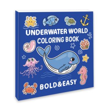 Underwater World Coloring Book for Kids 4+ - 40 Sheets - 1