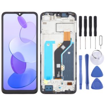 Infinix Smart 6 Plus LCD Screen Digitizer Assembly With Frame - 1