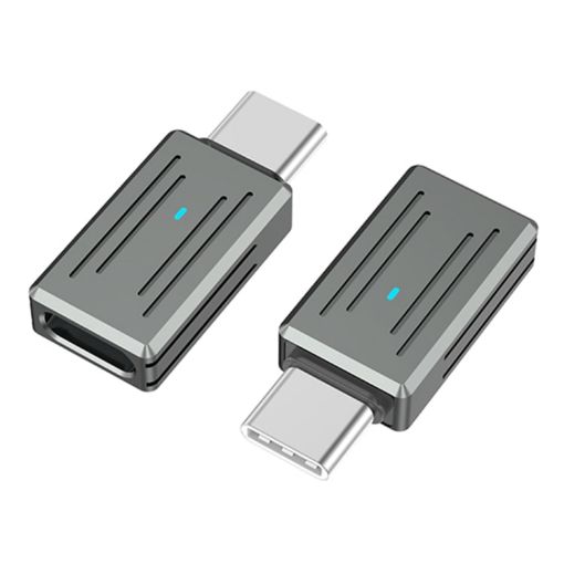 USB-C to 8 Pin PD Adapter - Fast Charging/Data Transfer - Gun Metal - 1