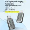 USB-C to 8 Pin PD Adapter - Fast Charging/Data Transfer - Gun Metal - 2