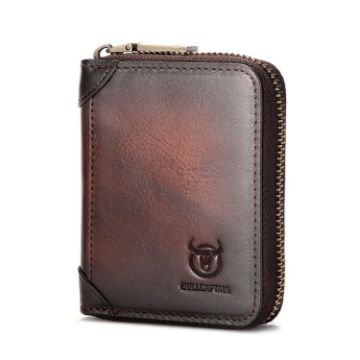 BULL CAPTAIN 475 RFID Anti-Theft Cowhide Card Holder Wallet - 1