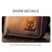 BULL CAPTAIN 475 RFID Anti-Theft Cowhide Card Holder Wallet - 4
