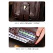 BULL CAPTAIN 232 RFID Anti-Theft Cowhide Men Zipper Wallet - 6