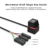 Desktop Computer Extension Cable Start Button, Black Case Colorful Light - 4