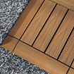 Outdoor Balcony Plastic Wood Waterproof Floor, Apricot Yellow - 4