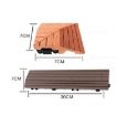 Outdoor Balcony Plastic Wood Waterproof Floor, Ancient-Wood Color - 3