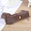 FUJIFILM X-T5 Glossy PU Leather Camera Half Case Base - Coffee - 4