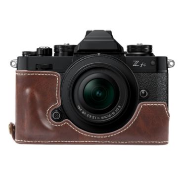 Nikon ZFC Glossy PU Leather Camera Half Case Base - Coffee - 1
