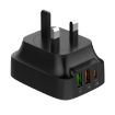 LDNIO Q334 32W Type-C Charger + USB Port, UK Plug, Black - 3