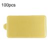 100pcs 100x52mm Rectangle Golden Paper Plates Dessert Board Base - 1
