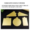 100pcs 100x60mm Rectangle Golden Paper Plates Dessert Board Base - 4