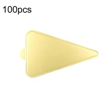 Triangle Golden Paper Plates Dessert Board Base Mousse Mat Cake Cardboard Display Tray - 1