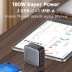 LDNIO Q408 100W GaN USB Charger + 3 USB-C Ports - EU Plug - 7