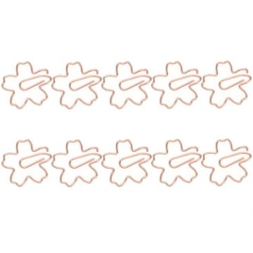 Sakura Metal Paper Clips - 10pcs/Box, Rose Gold - 1