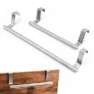 Stainless Steel Over Door Towel Rack Holder - 23.5cm White - 5