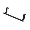 Stainless Steel Over Door Towel Rack Holder - 23.5cm Black - 1