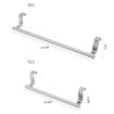 Stainless Steel Over Door Towel Rack Holder - 23.5cm Black - 4