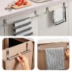 Stainless Steel Over Door Towel Rack Holder - 23.5cm Black - 9