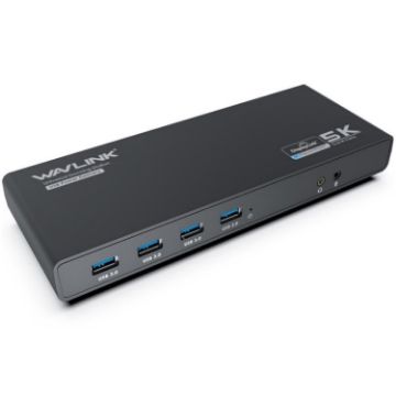 WAVLINK UG69PD6 Dual 4K Laptop Docking Station - UK Plug - 1