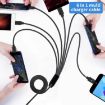 JUNSUNMAY 6 in 1 USB 2.0 to Type-C Splitter Cable - 1.5m - 5