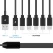 JUNSUNMAY 6 in 1 USB 2.0 to Type-C Splitter Cable - 1.5m - 6