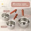 200ml Stainless Steel Mini Hot Milk Oil Pot Butter Warmer Skillet - 5