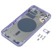 Purple Back Housing Cover with SIM Card Tray & Side Keys for iPhone 12 - 3