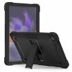 Samsung Galaxy Tab A9+ Shockproof Silicone Hybrid PC Tablet Case (Black) - 1