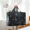 Waterproof Foldable Hand Luggage Bag - Navy Blue Flamingo - 6