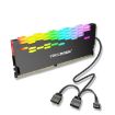 COOLMOON RA-2 Heatsink Cooler ARGB Colorful Flashing Memory Bank Cooling Radiator - 1