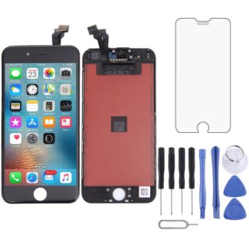 iPhone 6 TFT LCD Screen Digitizer Full Assembly with Frame - Black - 1